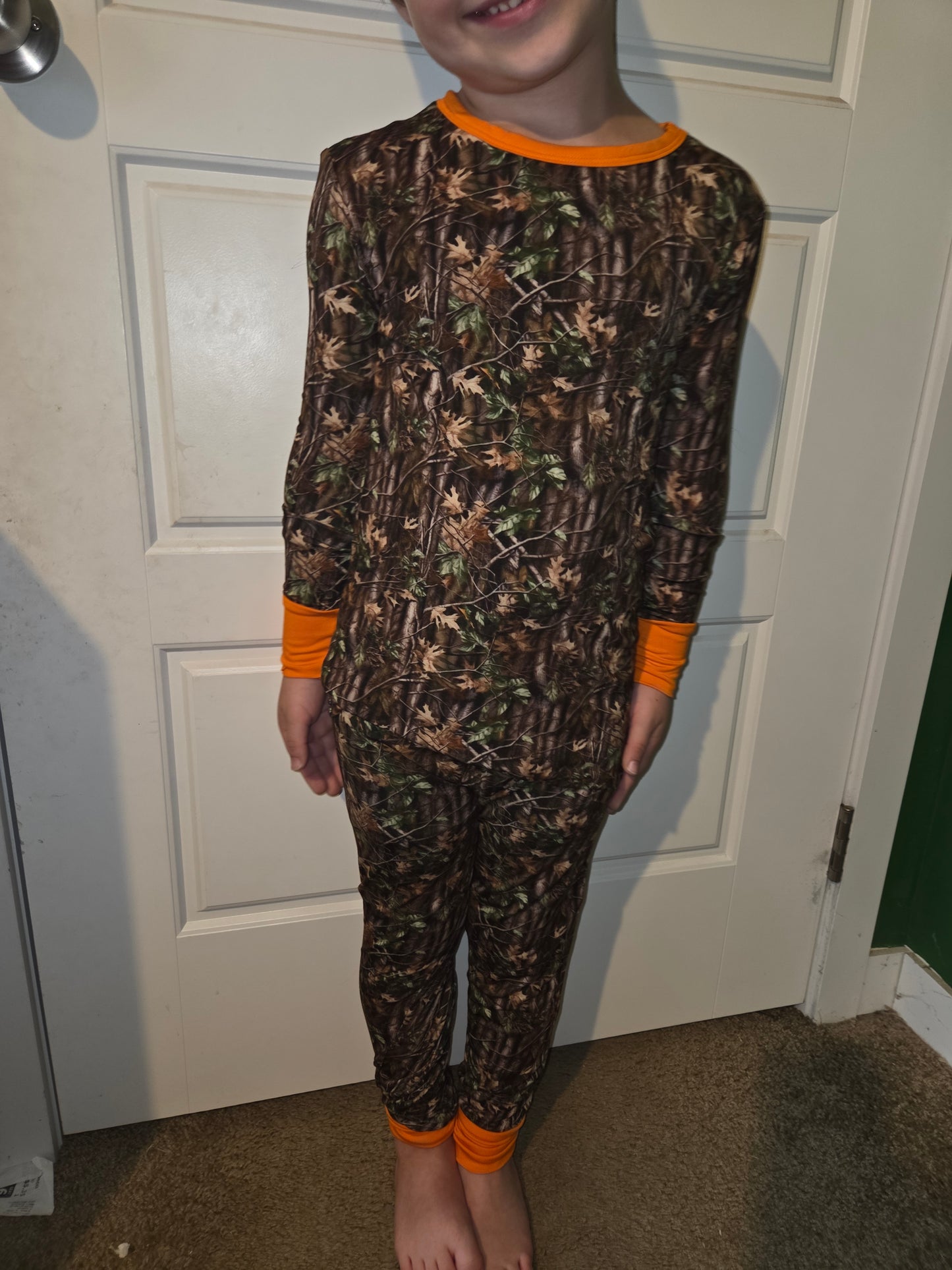 Hunter Camo Two Piece Bamboo Jammies
