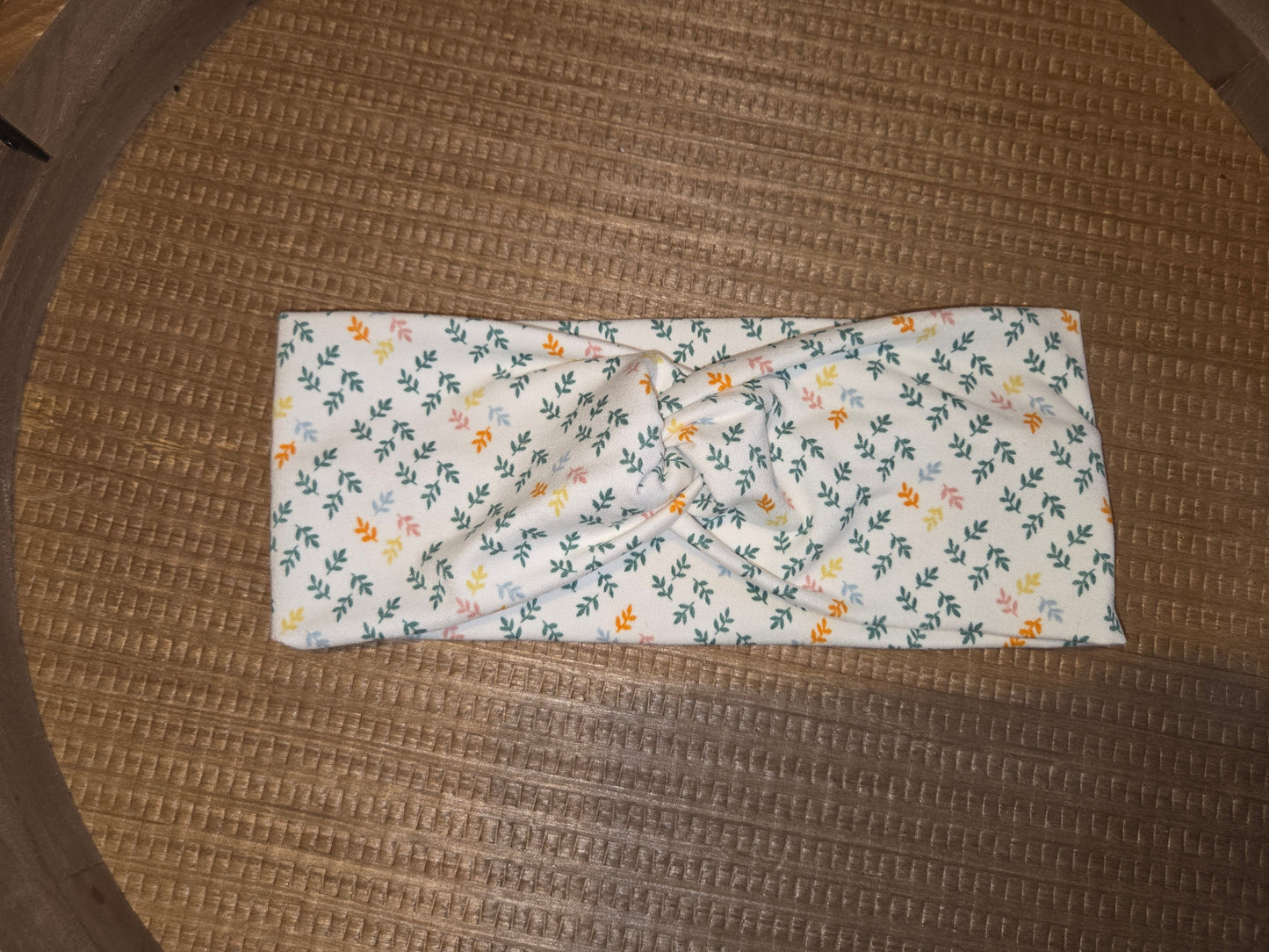 White leaf headband