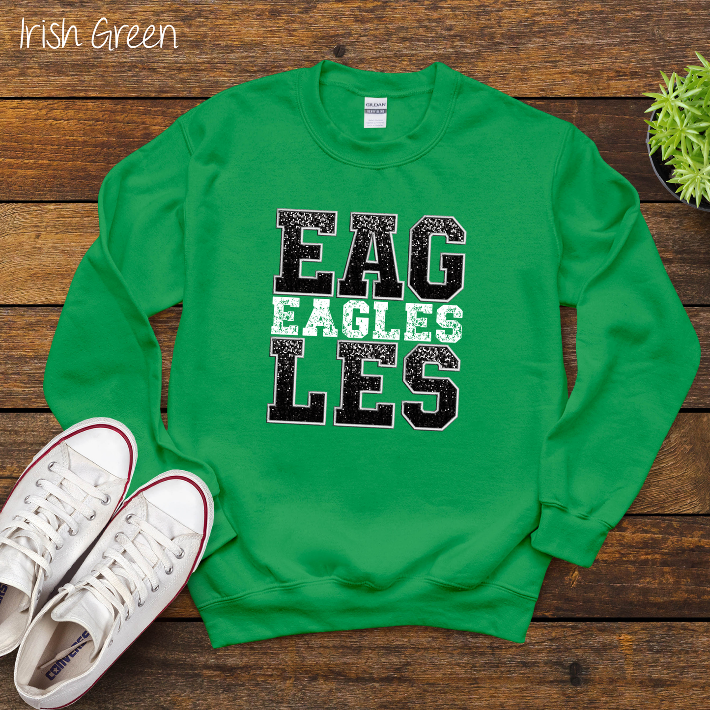Black Glitter Eagles