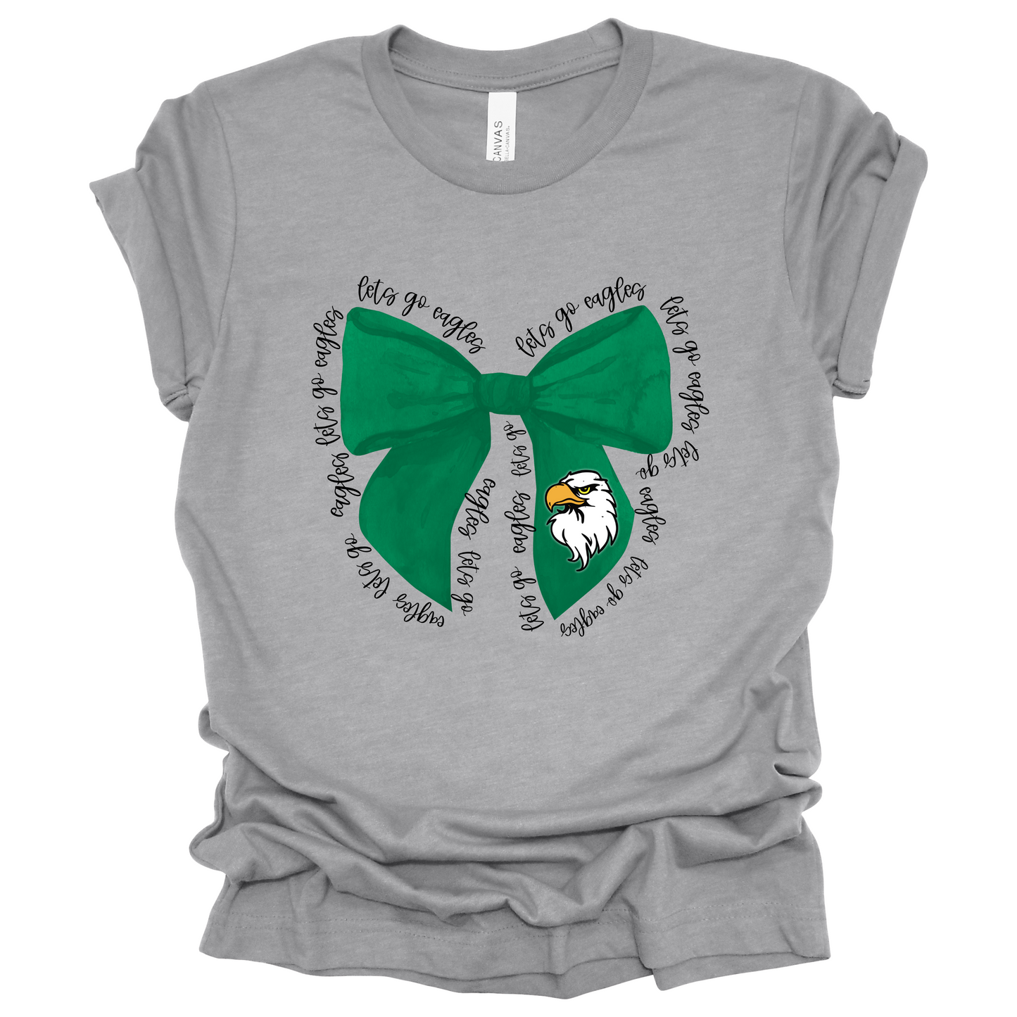 Lets Go Eagles Bow (Adult)