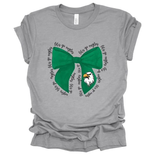 Lets Go Eagles Bow (Adult)