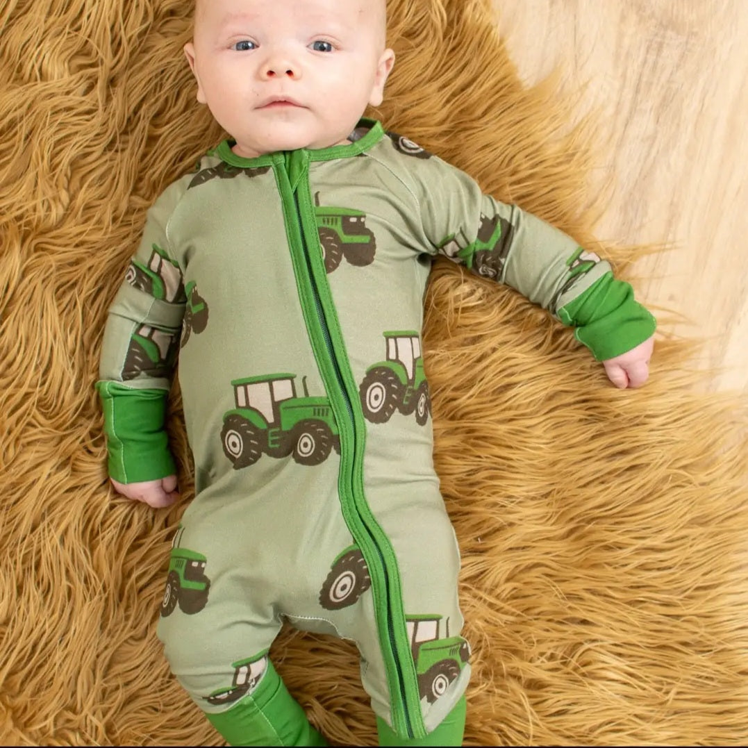 Green Tractor Bamboo