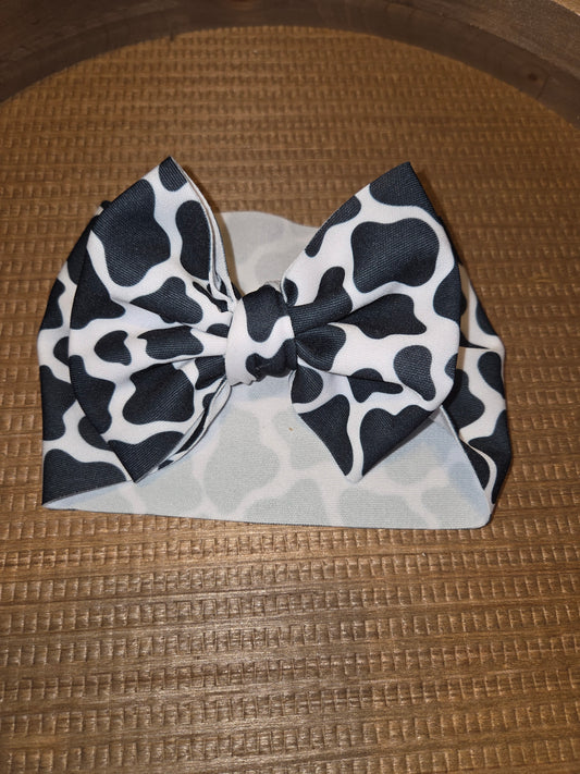Cow Headwrap Bow
