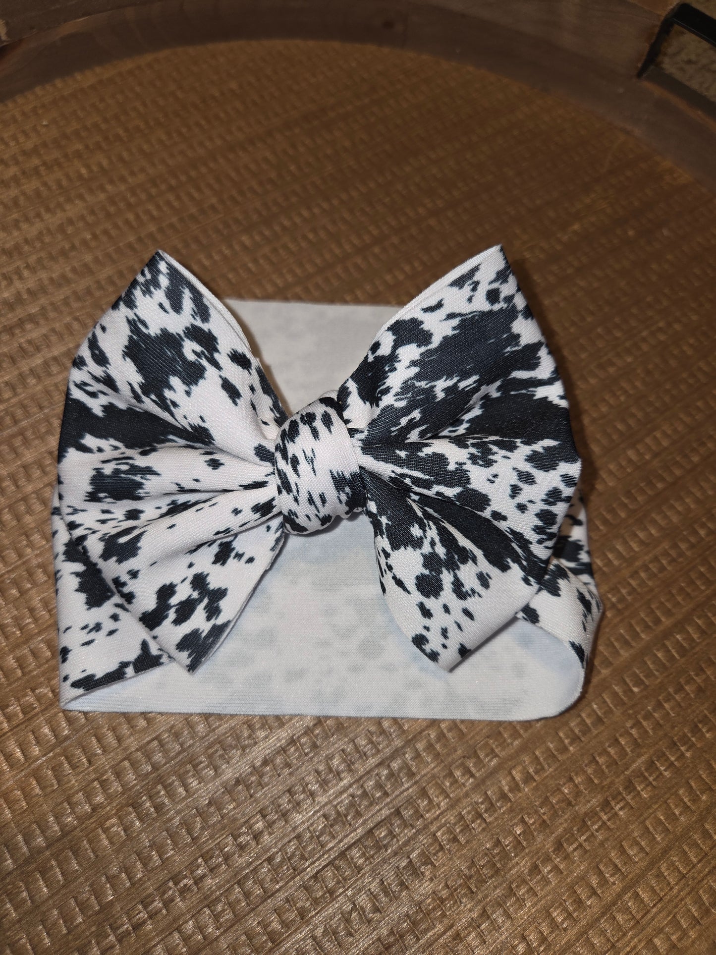 Cowhide Headwrap Bow
