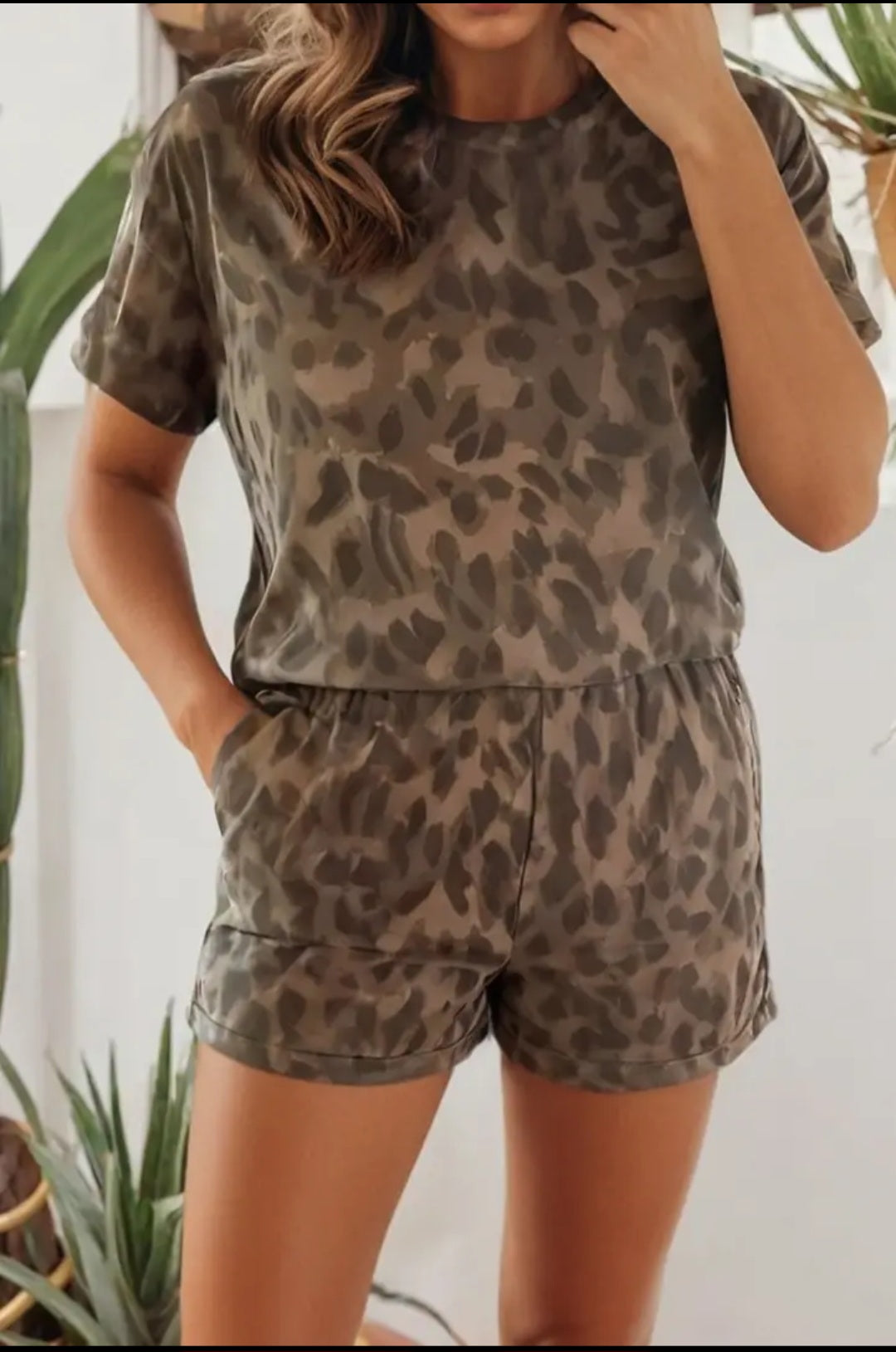 Las Leopard Lounge Set