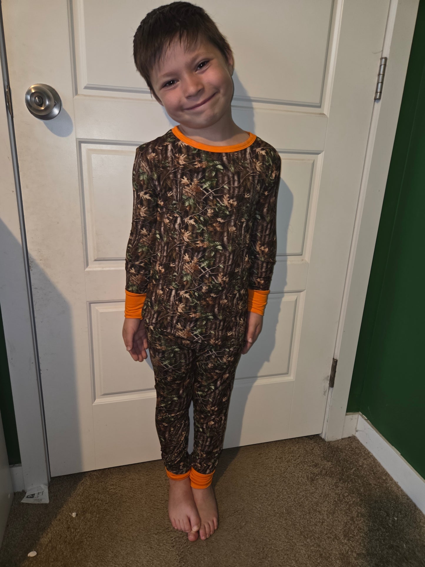 Hunter Camo Two Piece Bamboo Jammies