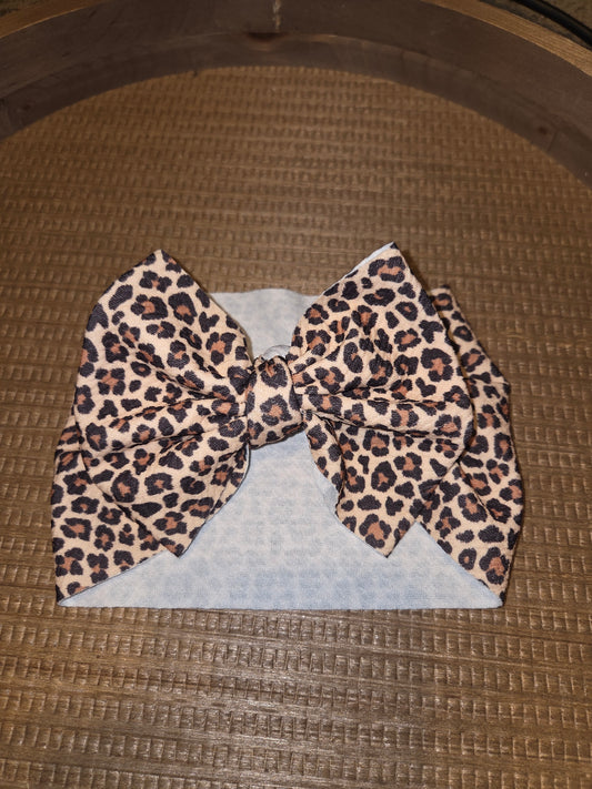 Cheetah Headwrap Bow