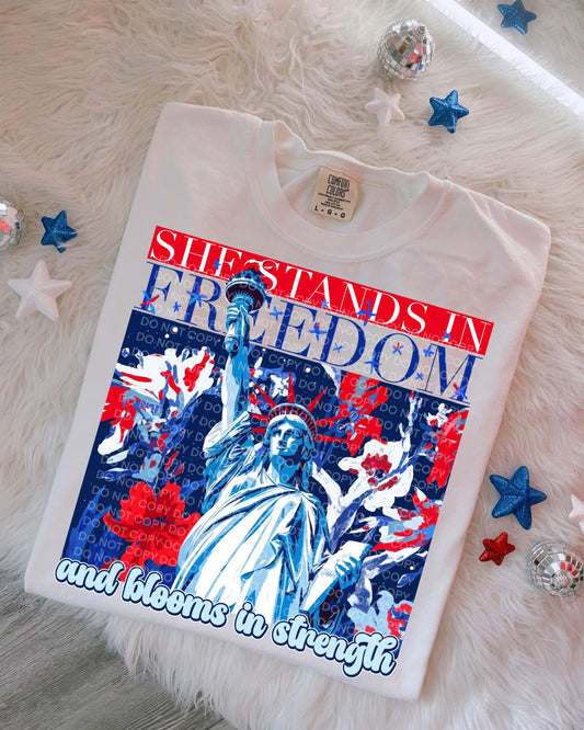 She Stands in Freedom
